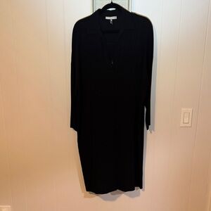 Vince Elegant Black Long Sleeve Dress